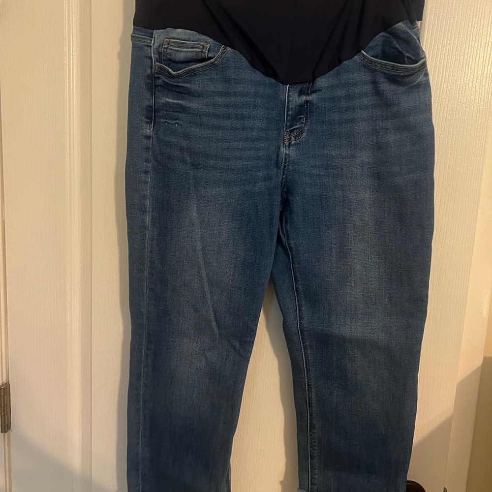 Pink Blush Maternity Size 32 Classic Midwash Women’s Jeans - Blue